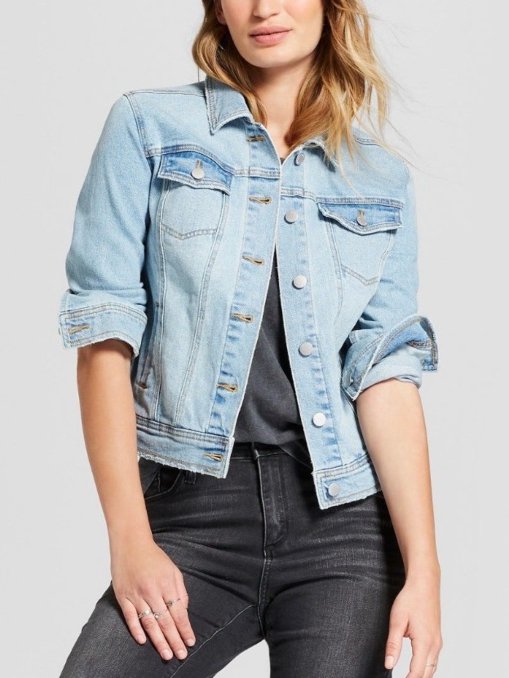 Universal Thread Light Blue Denim Jacket (XXL)
